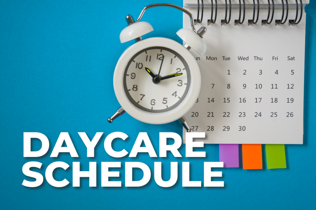 daycare schedule
